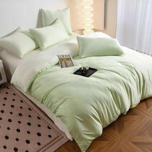 Луксозен спален комплект от памучен сатен, 6 части с код P-10