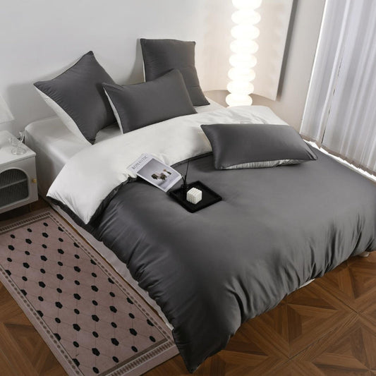 Луксозен спален комплект от памучен сатен, 6 части с код P-14