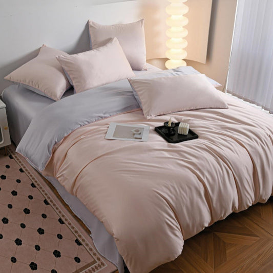 Луксозен спален комплект от памучен сатен, 6 части с код P-16