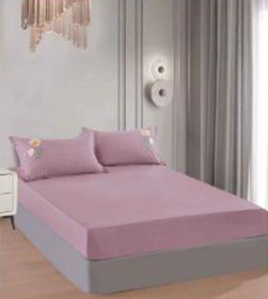 Луксозен комплект с бродерия от 100% памук, 4 части с код XH-12