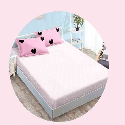 Единично спално бельо с удобен чаршаф с ластик, 100% памук в 4 части с код YE-20