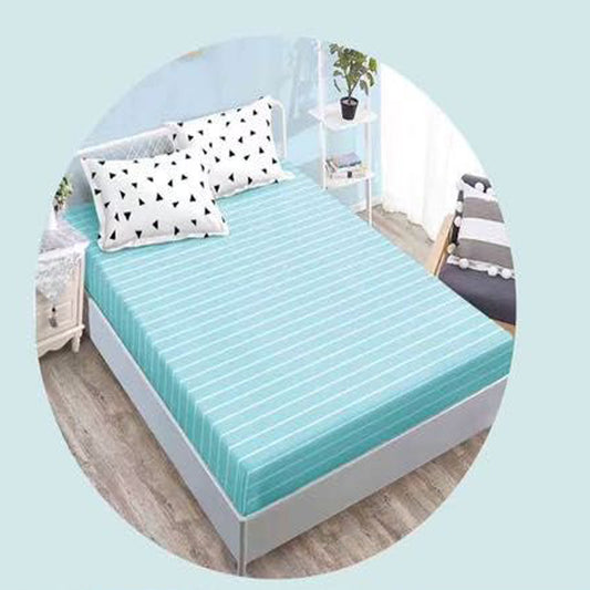 Единично спално бельо с удобен чаршаф с ластик, 100% памук в 4 части с код YE-26