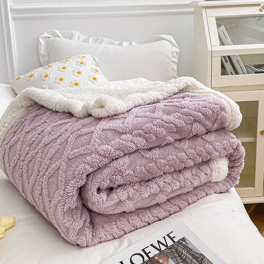 Луксозно пухкаво одеяло в пастелни цветове, двоен размер с код Z-05