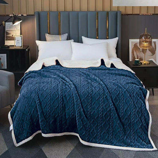 Луксозно пухкаво одеяло в пастелни цветове, двоен размер с код Z-09