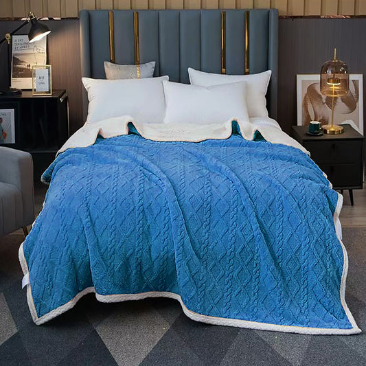 Луксозно пухкаво одеяло в пастелни цветове, двоен размер с код Z-03