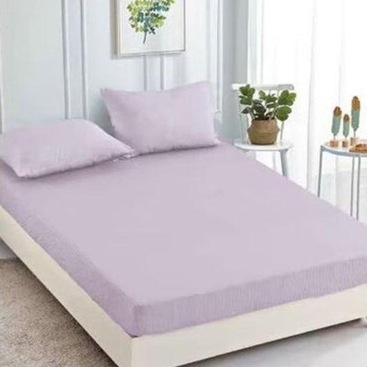 Елегантен двоен спален комплект от памучен сатен, 4 части с ластик с код C5-132