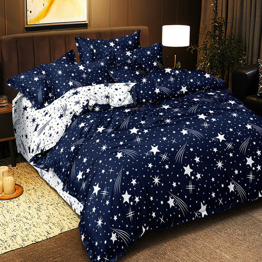 1+1 безплатно, два броя от 100% памук, двоен размер, 4 части, с кодове 50-241 и 50-670