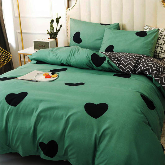 1+1 безплатно, два броя от 100% памук, двоен размер, 4 части, с кодове 50-651 и 50-472