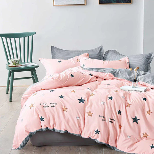 1+1 безплатно, два броя от 100% памук, двоен размер, 4 части, с кодове 50-680 и 50-532