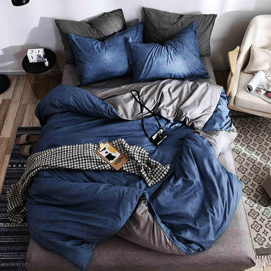 1+1 безплатно, два броя от 100% памук, двоен размер, 4 части, с кодове 50-533 и 50-587