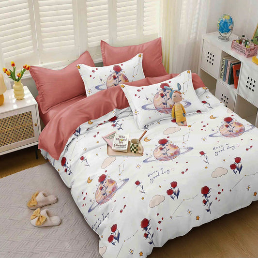 1+1 безплатно, два броя от 100% памук, двоен размер, 4 части, с кодове 50-675 и 50-685