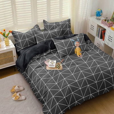 1+1 безплатно, два броя от 100% памук, двоен размер, 4 части, с кодове 50-467 и 50-587