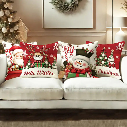 Коледна калъфка за възглавница, без пълнеж , код KL-55