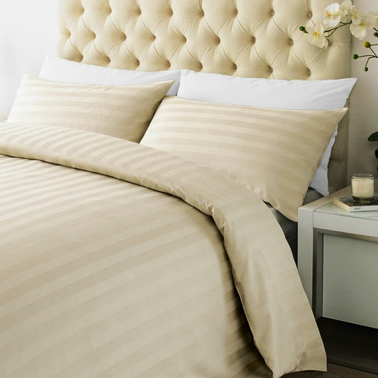 Елегантен двоен спален комплект от памучен сатен, 4 части с ластик с код AT-77