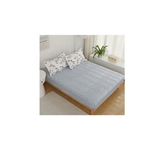 Двойно спално бельо от 100% памук и чаршаф с ластик, 6 части с код GT-267