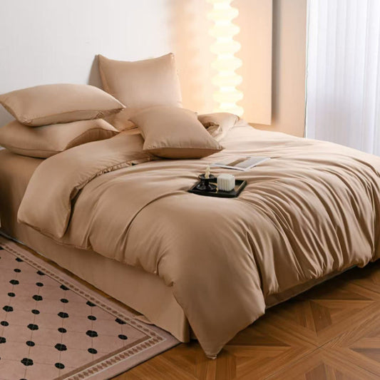 Луксозен спален комплект от памучен сатен, 6 части с код P-07