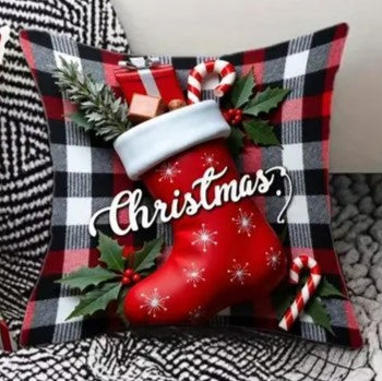 Коледна калъфка за възглавница, без пълнеж , код KL-48