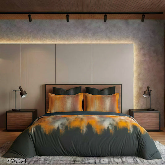 Елегантен двоен спален комплект от 100% памук, 6 части с код SY6021