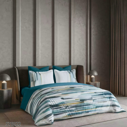 Елегантен двоен спален комплект от 100% памук, 6 части с код SY6022