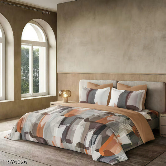 Елегантен двоен спален комплект от 100% памук, 6 части с код SY6026