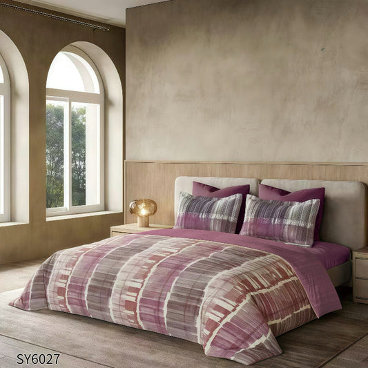 Елегантен двоен спален комплект от 100% памук, 6 части с код SY6027