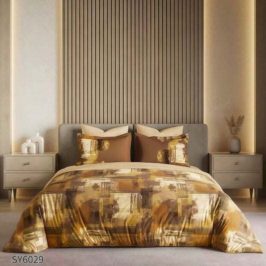Елегантен двоен спален комплект от 100% памук, 6 части с код SY6029