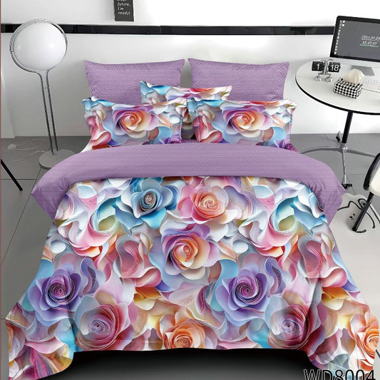 Елегантен двоен спален комплект с ластик, WD8-04