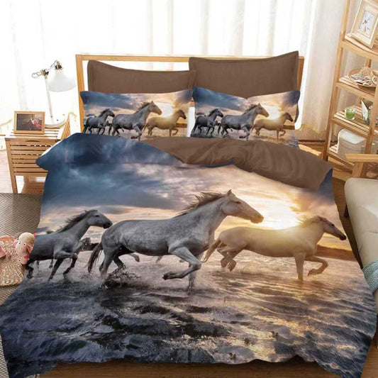 Спален комплект от 100% памук, двоен размер, 6 части с код Q2A-57