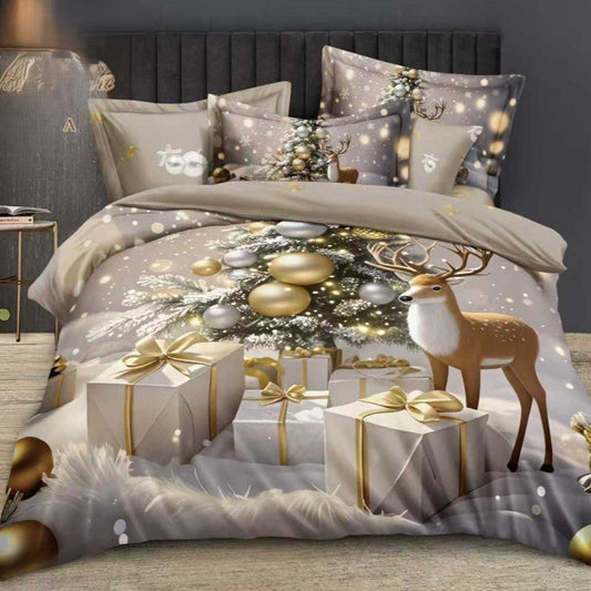 Единичен или двоен коледен комплект от 100% памук с код Q2-41