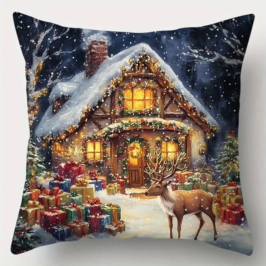 Коледна калъфка за възглавница, без пълнеж , код KL-50