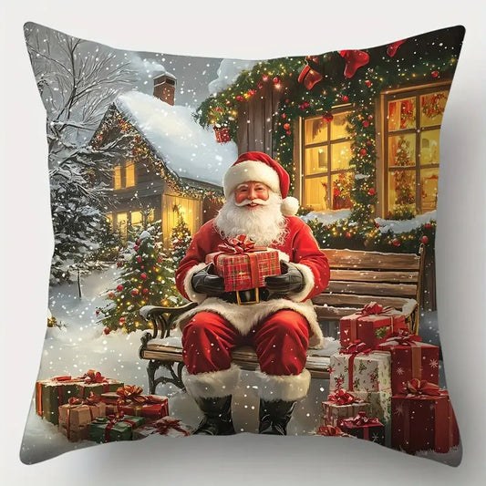 Коледна калъфка за възглавница, без пълнеж , код KL-52