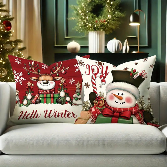 Коледна калъфка за възглавница, без пълнеж , код KL-54