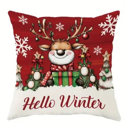 Коледна калъфка за възглавница, без пълнеж , код KL-55