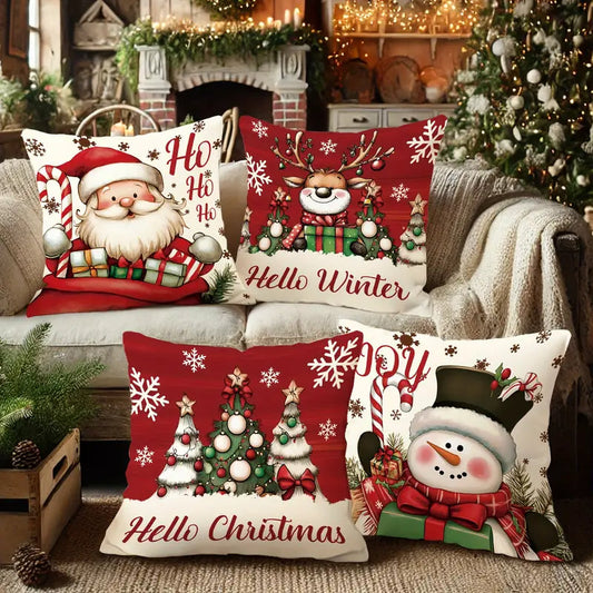 Коледна калъфка за възглавница, без пълнеж , код KL-56
