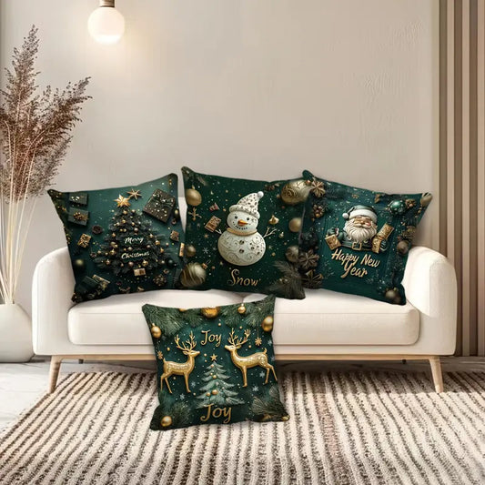 Коледна калъфка за възглавница, без пълнеж , код KL-35