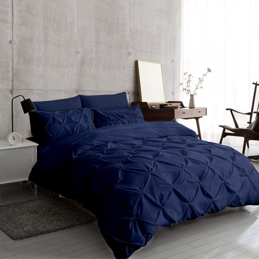 Топ модел едноцветен двоен спален комплект от 100% памук в 6 части с код NH6115