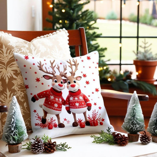 Коледна калъфка за възглавница, без пълнеж , код KL-12