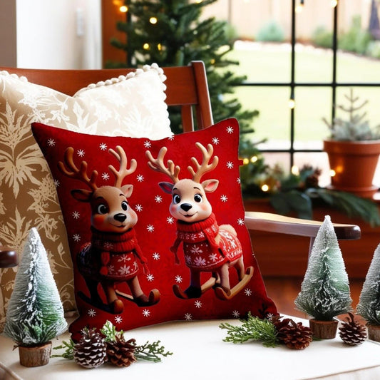 Коледна калъфка за възглавница, без пълнеж , код KL-13
