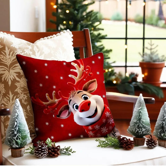 Коледна калъфка за възглавница, без пълнеж , код KL-14