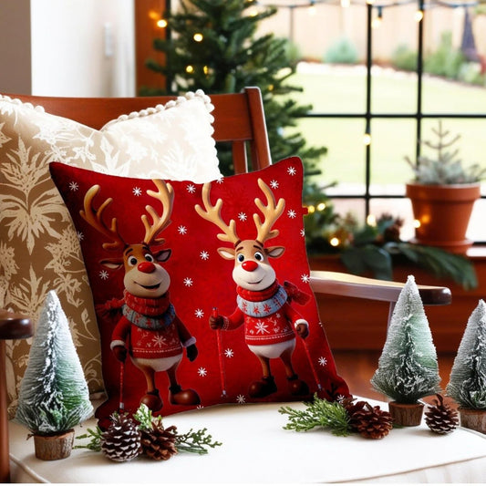 Коледна калъфка за възглавница, без пълнеж , код KL-15