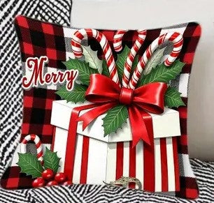 Коледна калъфка за възглавница, без пълнеж , код KL-46