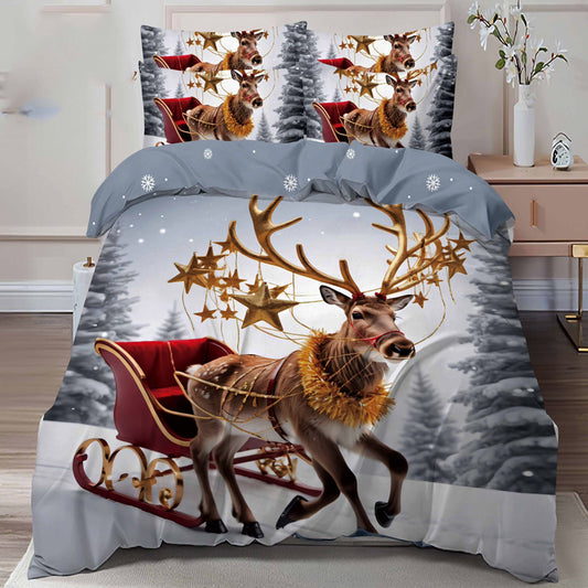 Единичен или двоен коледен комплект от 100% памук с код Q2-19