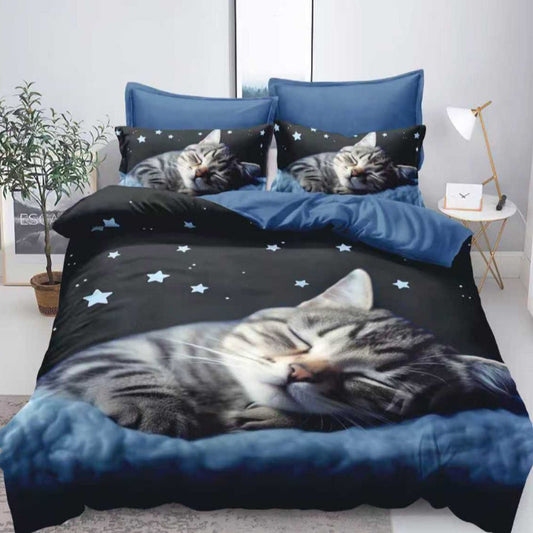 Спален комплект от 100% памук, двоен размер, 6 части с код Q2A-48