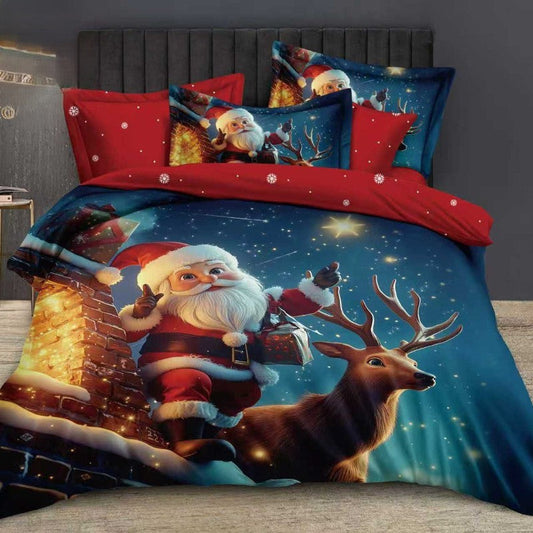 Единичен или двоен коледен комплект от 100% памук с код Q2-43