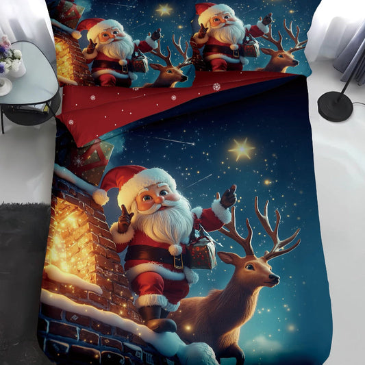 Единичен или двоен коледен комплект от 100% памук с код Q2-43